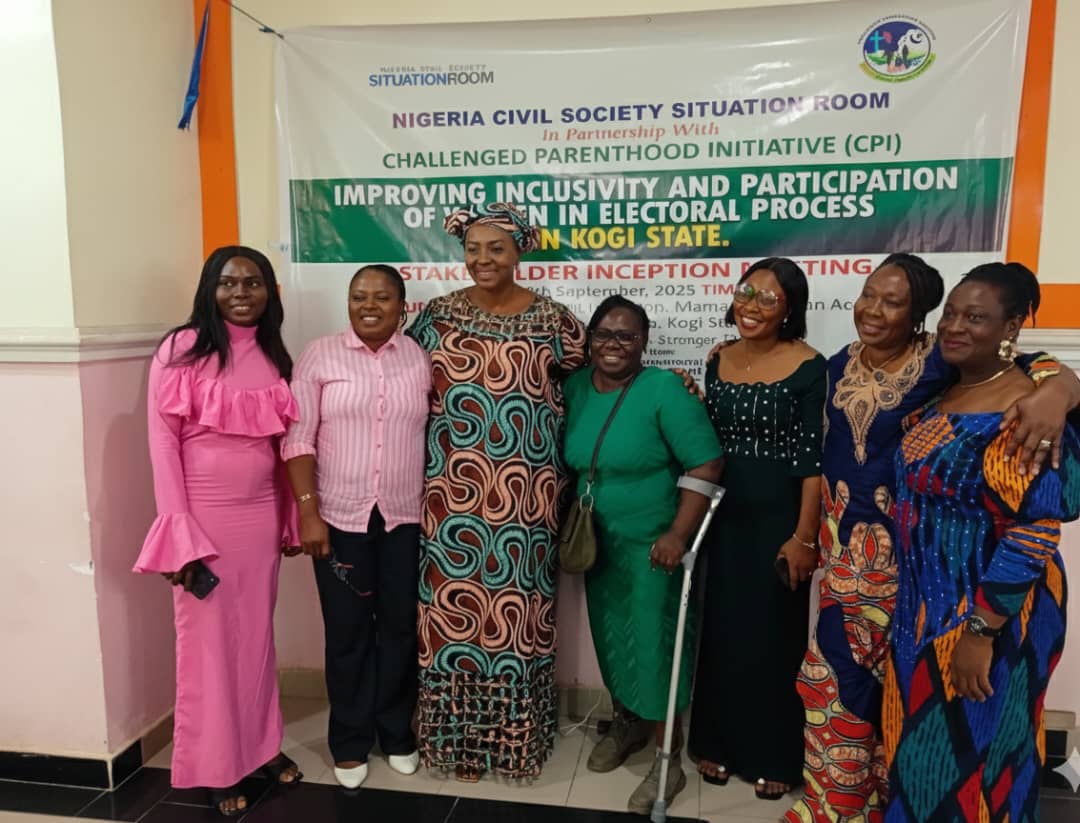 A photoshoot of a group of 7 women charged to take active roles in Kogi electoral process and promote inclusivity