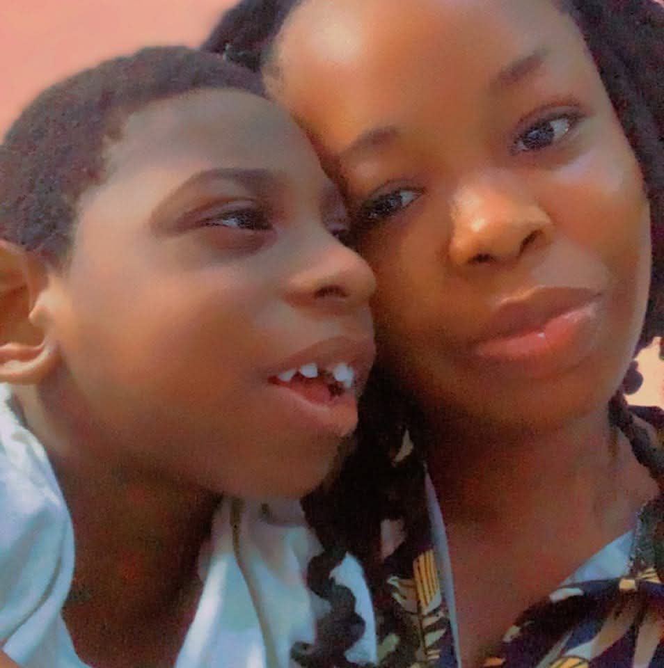 Picture of a Nigerian mother, Chidimma, and her son